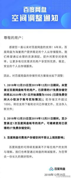 提醒 | 登录一下你的百度网盘不然可能缩水