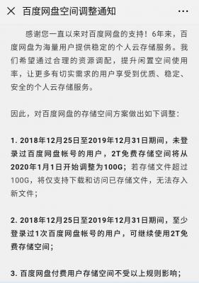 百度网盘又出幺蛾子了你2T的免费空间还在吗？