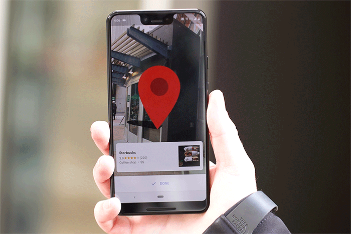 Google 开始让部分用户测试地图应用的 AR 导航功能