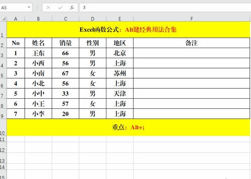 你若会用excel里的Alt键又何须加班到半夜？